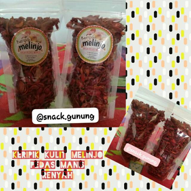 

Keripik melinjo rasa pedas manis