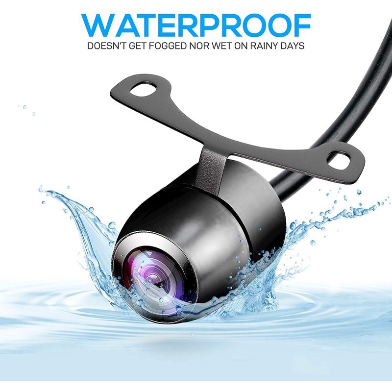 Kamera BULAT MOBIL mundur parkir DEPAN dan BELAKANG DUA FUNGSI universal car front rear camera