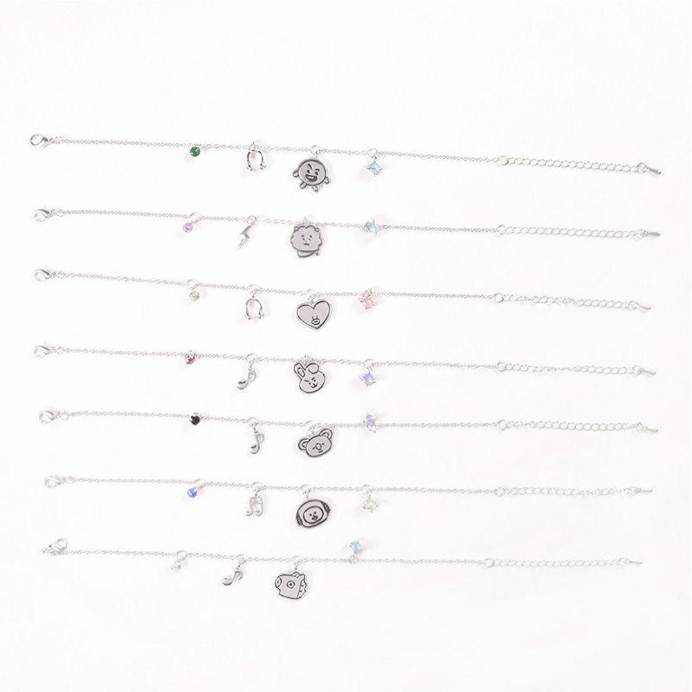 Lily Gelang Wanita Warna Silver Perhiasan Untuk Wanita Pria