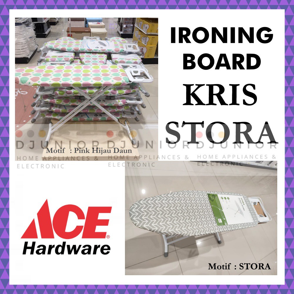 ACE KRIS MEJA SETRIKA / PAPAN STRIKA LIPAT / IRONING BOARD Shopee
