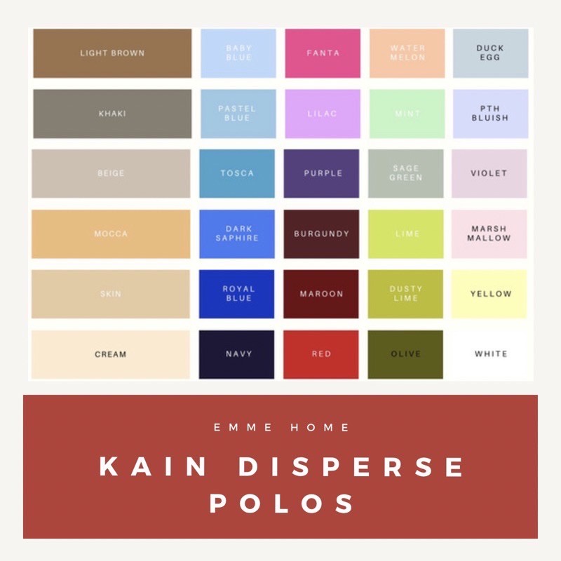 KAIN DISPERSE POLOS DAN MOTIF 1 ROLL (100 METER / 120 METER )