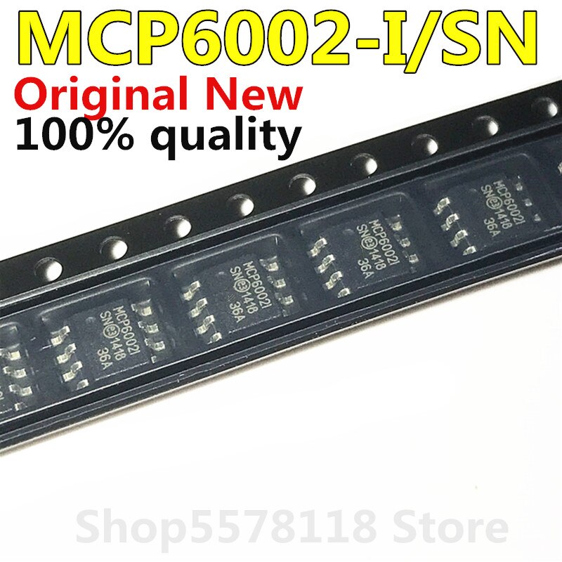 (Ready Stock) 10PCS MCP6002-I/SN SOP8 MCP6002-I SOP MCP6002 SOP-8 SMD IC