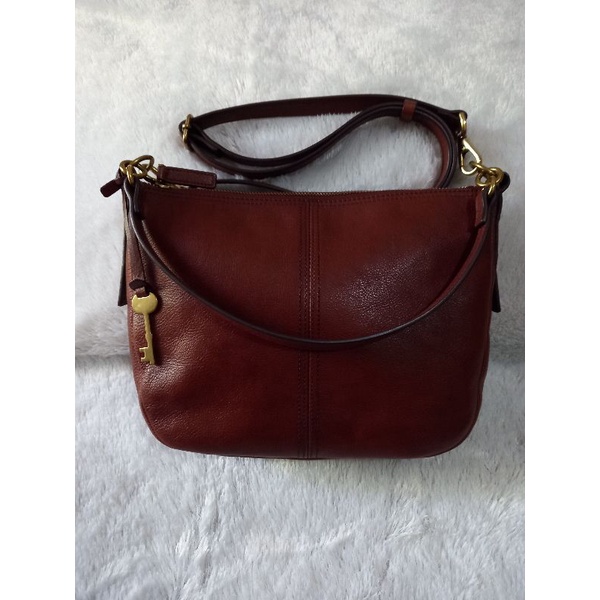 tas fossil jolie crossbody brown preloved