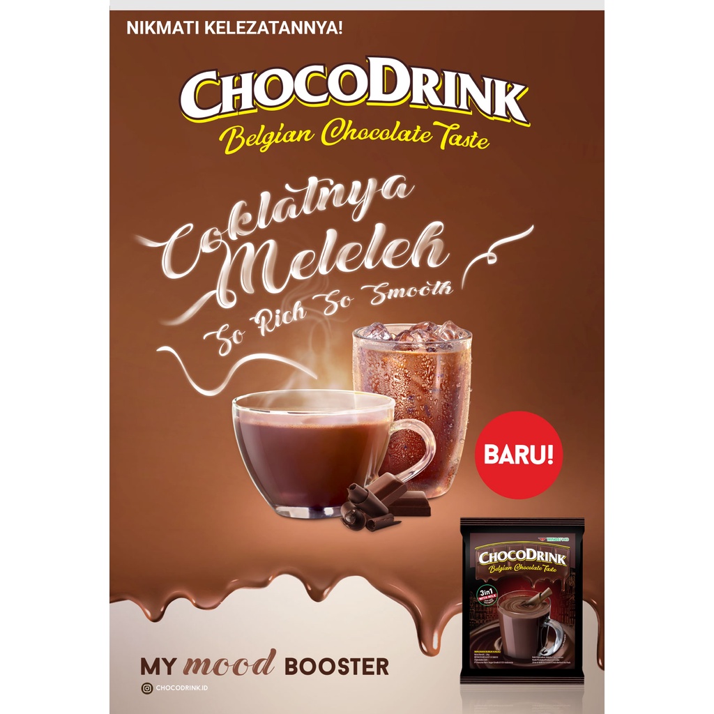 

CHOCODRINK Minuman Instan Belgian Chocolate 5 x 28 gram CHOCO DRINK coklat susu