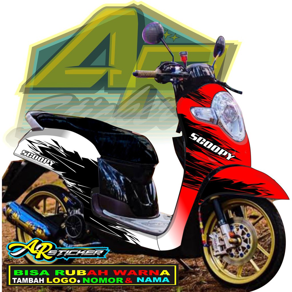 Decal scoopy Decal Scoopy full body Full Blok Decal Scopy Dekal New Fi 2017 2018 2019 2020 SIMPLE