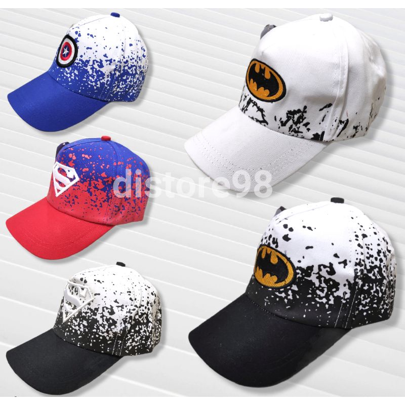 Topi anak Superhero marvel | Topi anak superhero | Topi Marvel | COD | size 2-10 Tahun