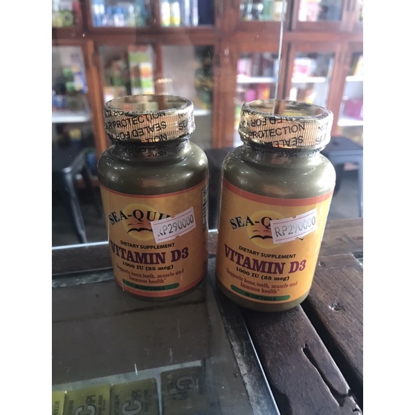 vitamin D31000 UI sea quill 90kapsul multivitamin kesehatan tulang