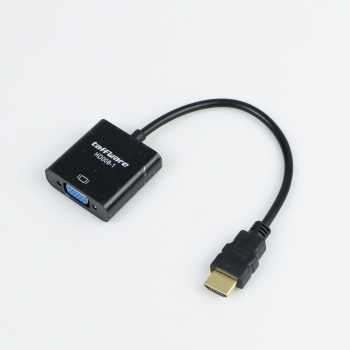 Adapter HDMI ke VGA Female dengan Audio / Kabel Converter Vga To Hdmi Kabel VGA To HDMI With Audio Converter Adapter / Kabel Penghubung Laptop Ke Proyektor Kabel Konverter Usb Kabel Penghubung Monitor /Converter Hdmi To Vga Audio Hdmi To Vga Audio