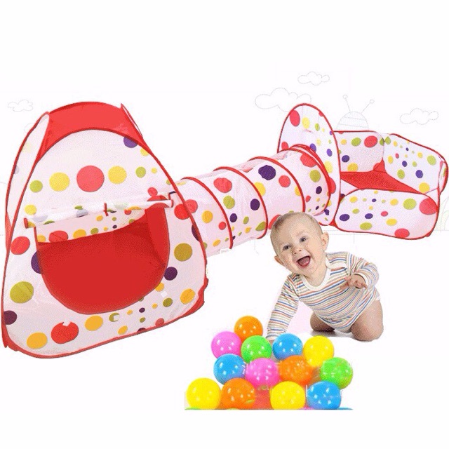 Tenda Anak - 3in1 Kids Play Tent & Tunneli