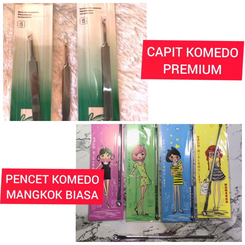 PREMIUM Capit komedo / alat pencet komedo / alat komedo stainless