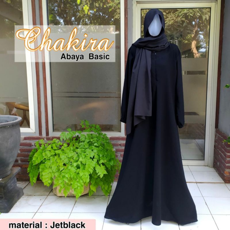 TERMURAH ABAYA JETBLACK , ABAYA POLOS PREMIUM
