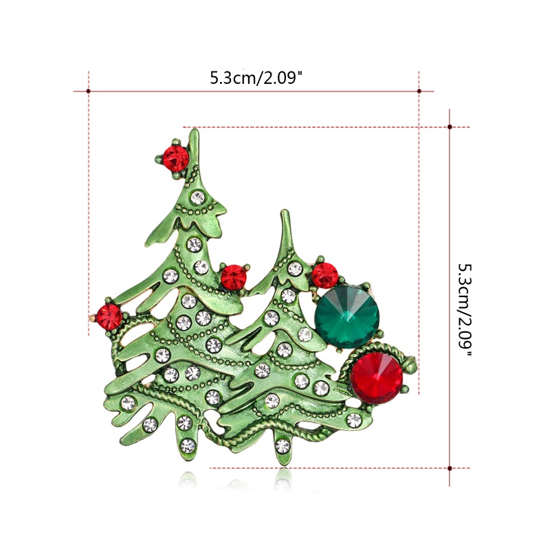 Bros Bentuk Pohon Natal Untuk Perhiasan