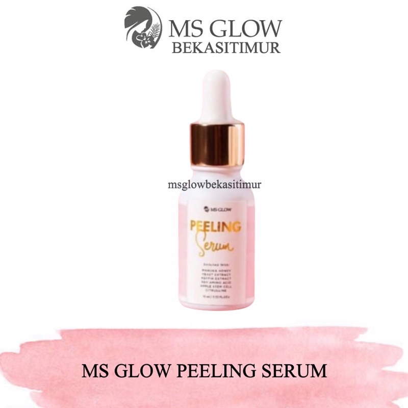 (Bisa COD) MS Glow PEELING SERUM Ori Agen Resmi Bekasi jkt cikarang cibitung