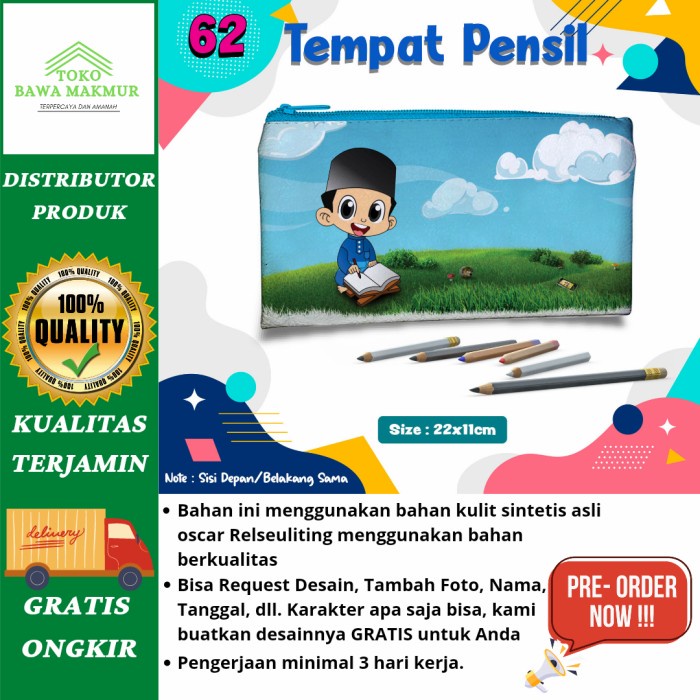 

CUSTOM Tempat Pensil Murah Unik Hadiah Kado Souvenir Pernikahan.