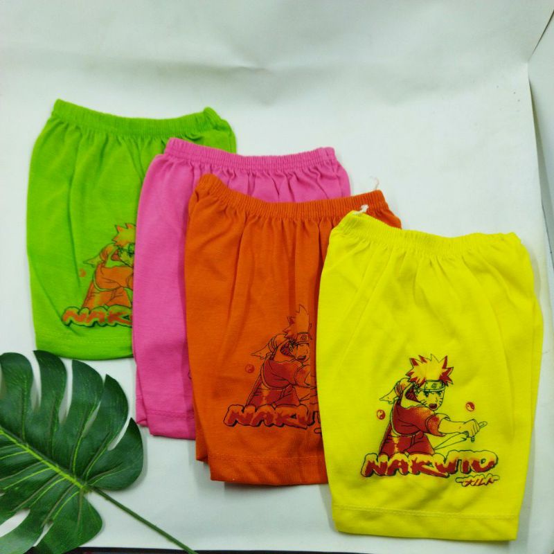 Celana harian anak murah / celpen anak warna stabilo 2- 3 Tahun size L -Alexagrosir-