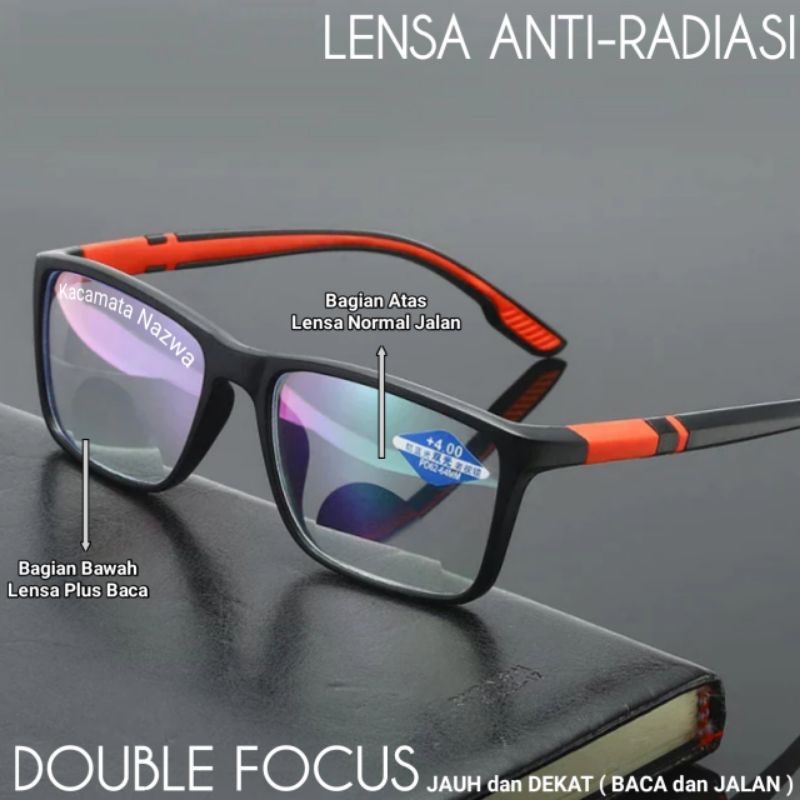 Kacamata Double Focus Baca Dan Jalan Pria/Wanita | Kacamata Baca
