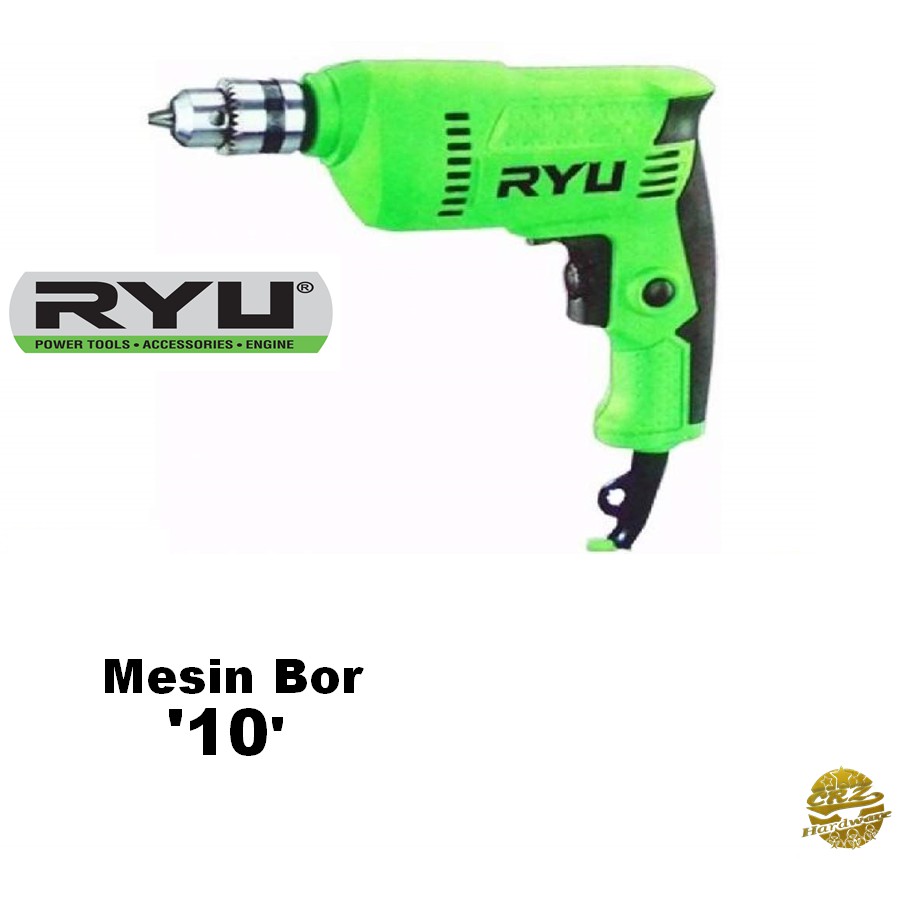 Mesin Bor Listrik 10 Mm TEKIRO RYU Mesin Bor Tangan Listrik RYU Bor 10 Mm Bolak Balik
