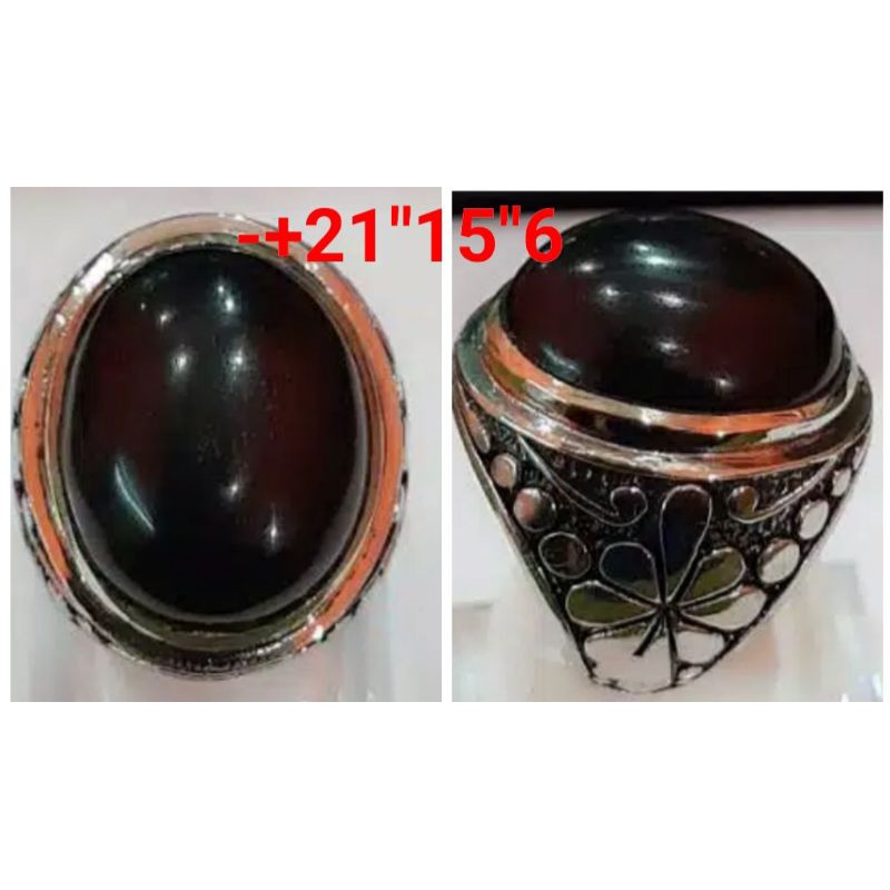 batu natural Fosil galih kelor hitam