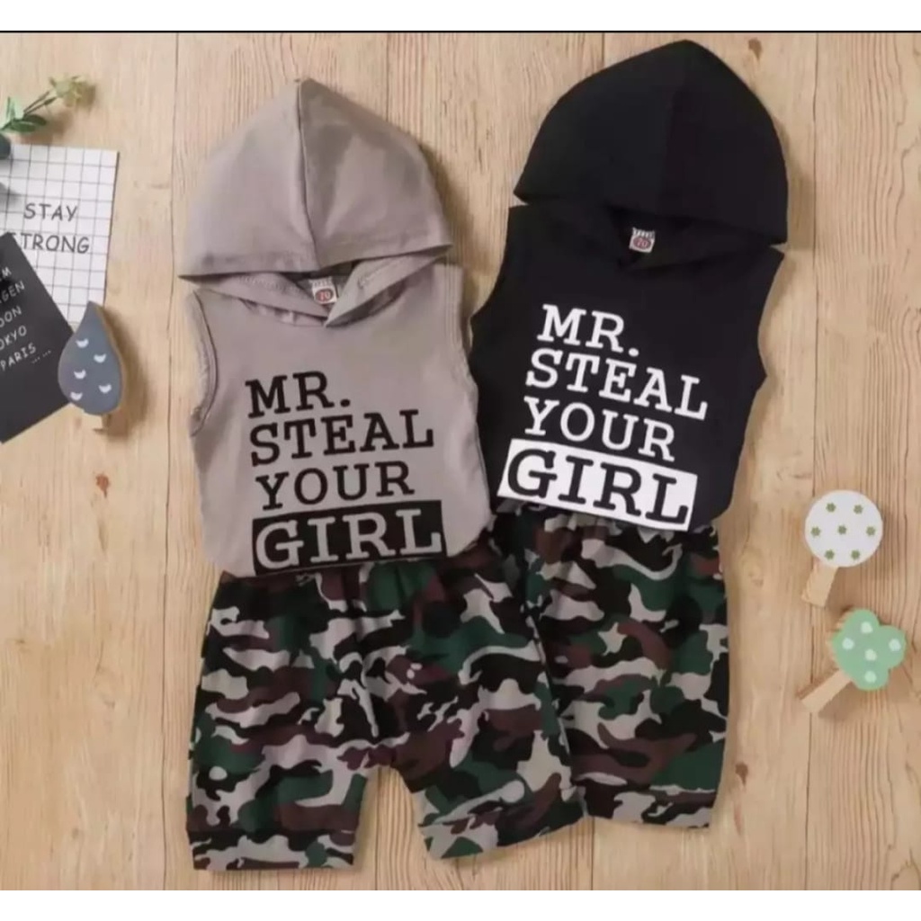 baju anak // stelan anak lekbong MR.STEAL 1-10 tahun