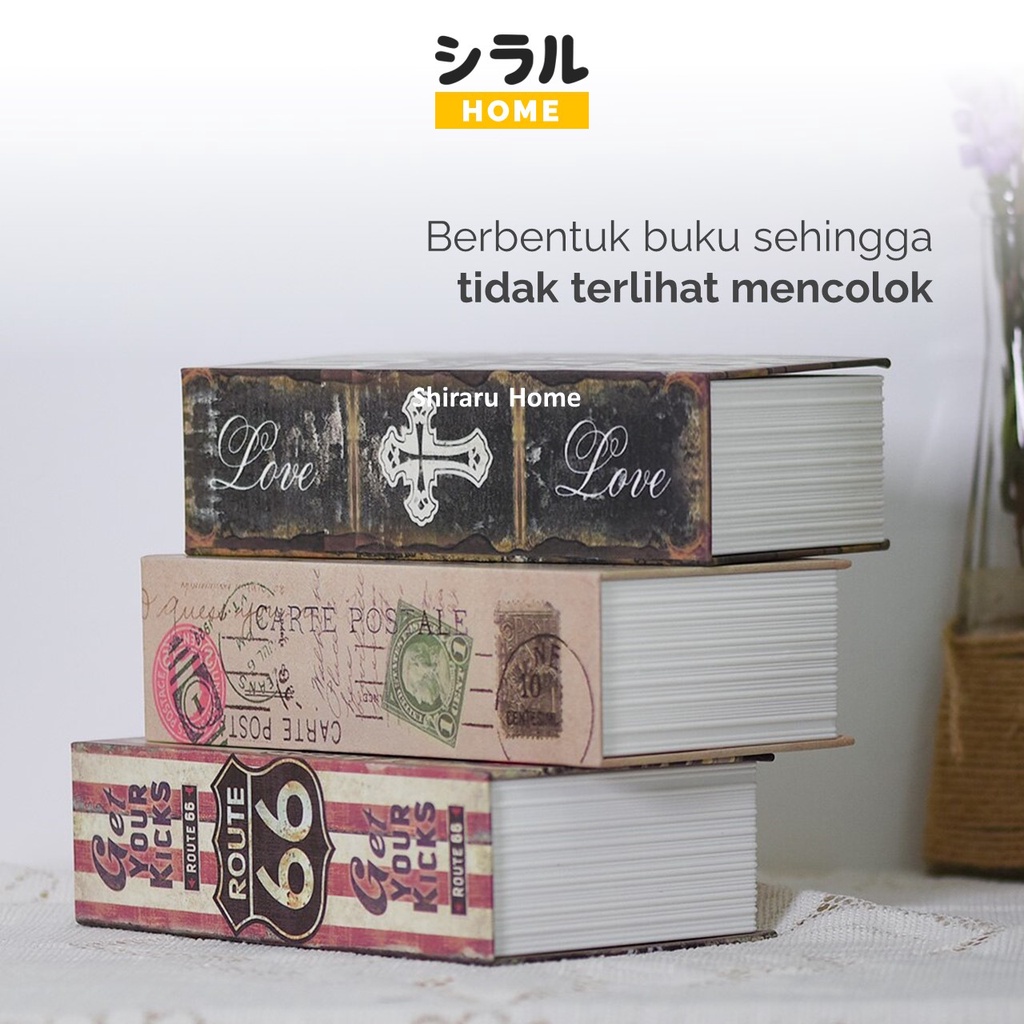 Brangkas Brankas Berangkas Rahasia Buku Mini Besar Kunci Ukuran Besar Size L