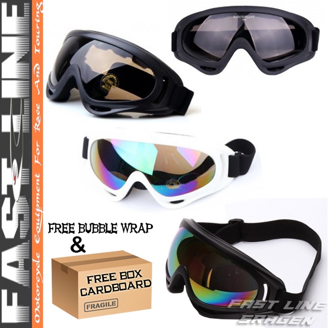 Gogle kacamata goggles helm trail klx crf supermoto