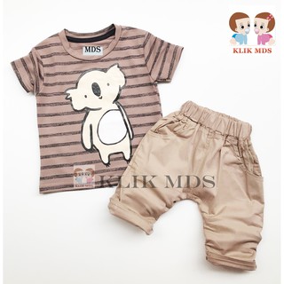 Klik Mds Setelan Baju  Anak Bayi Laki laki Motif Karakter  