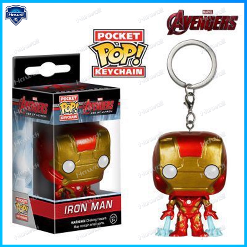 Gantungan Kunci Desain Iron Man Spiderman Marvel Aven-gers