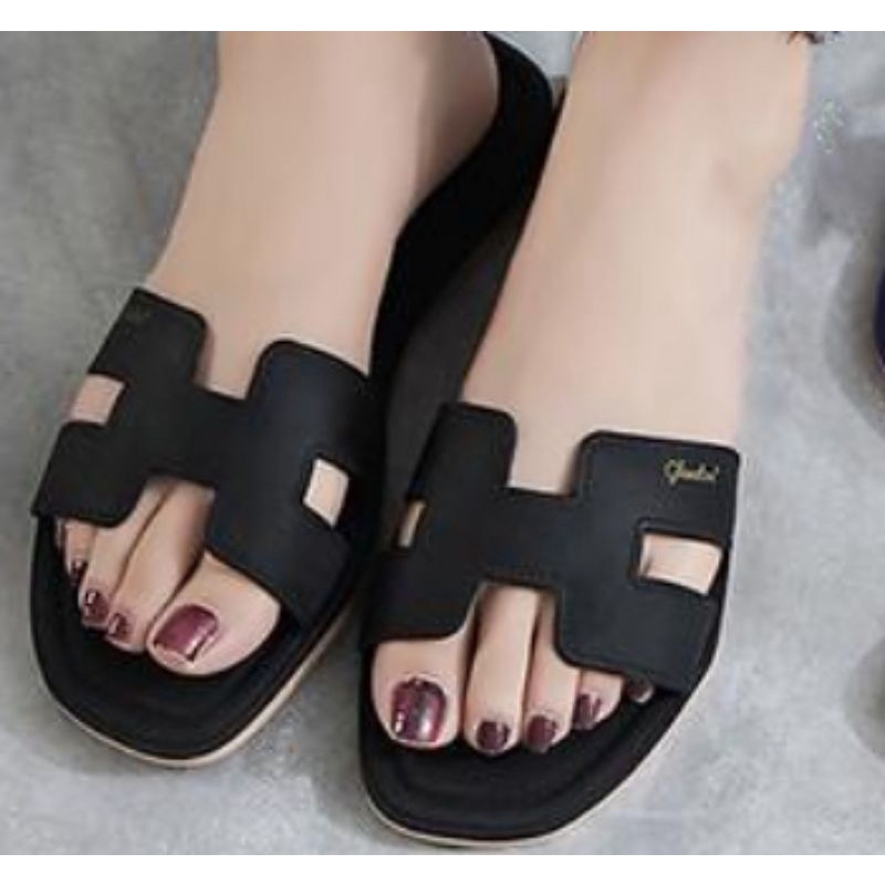 (COD) Sandal Slip HH Casual Jellyshoes L1838-YPS