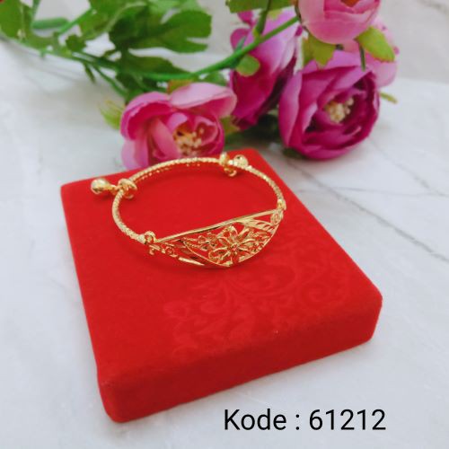 [BAYAR DITEMPAT] P61212 Gelang  Tangan Karakter Anak Xuping Lapis Emas Anti Karat Pusat Xuping Jakar