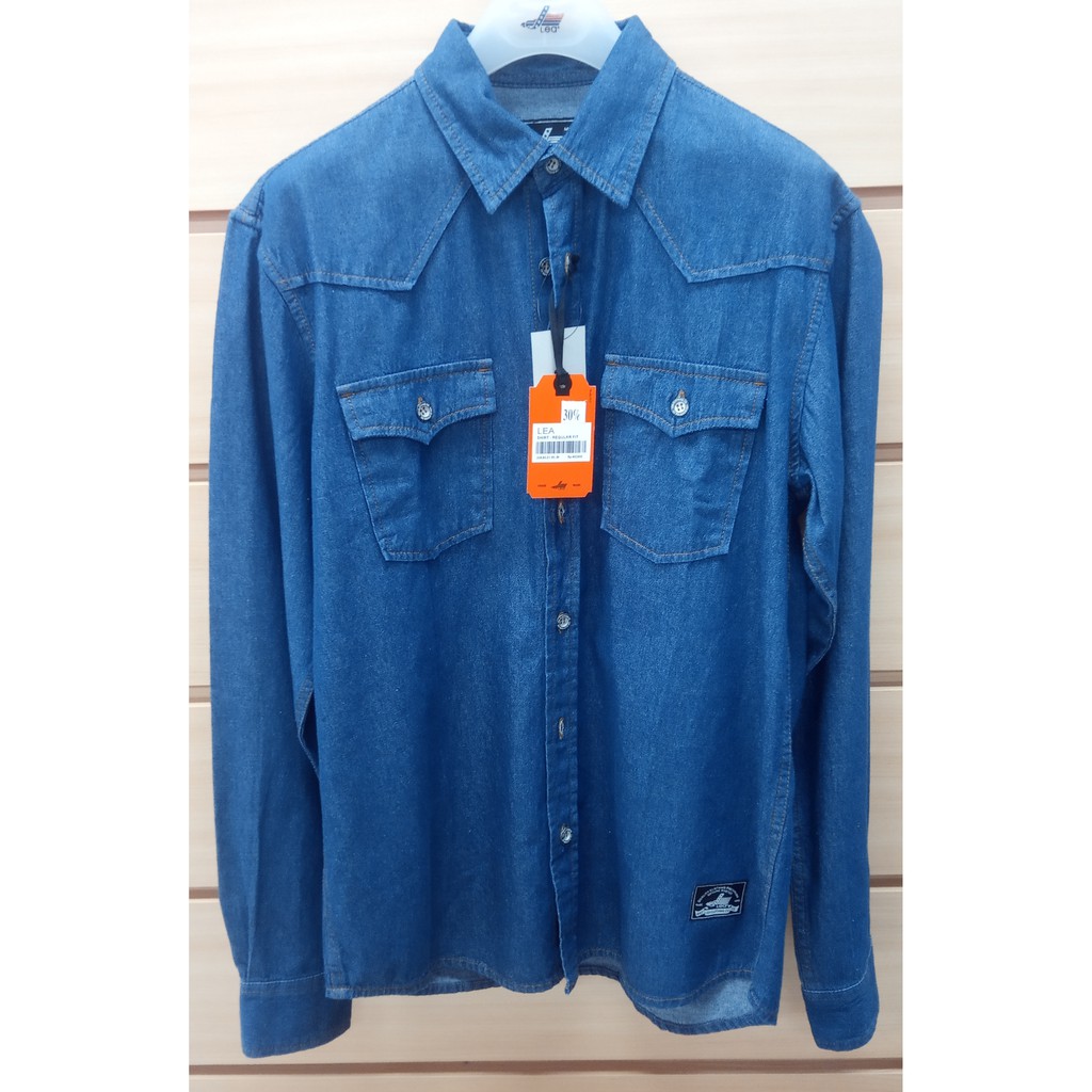 Kemeja jeans/LEA/5/Kemeja denim/Kemeja pria