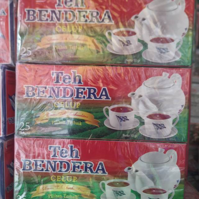 

Teh cap Bendera celup kotak / pack (6 kotak)