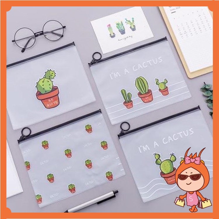 

Reseller Welcome - S645 Tempat Pensil Kaktus / Tempat Pensil Transparan / Pencil Case / Zipper Bag