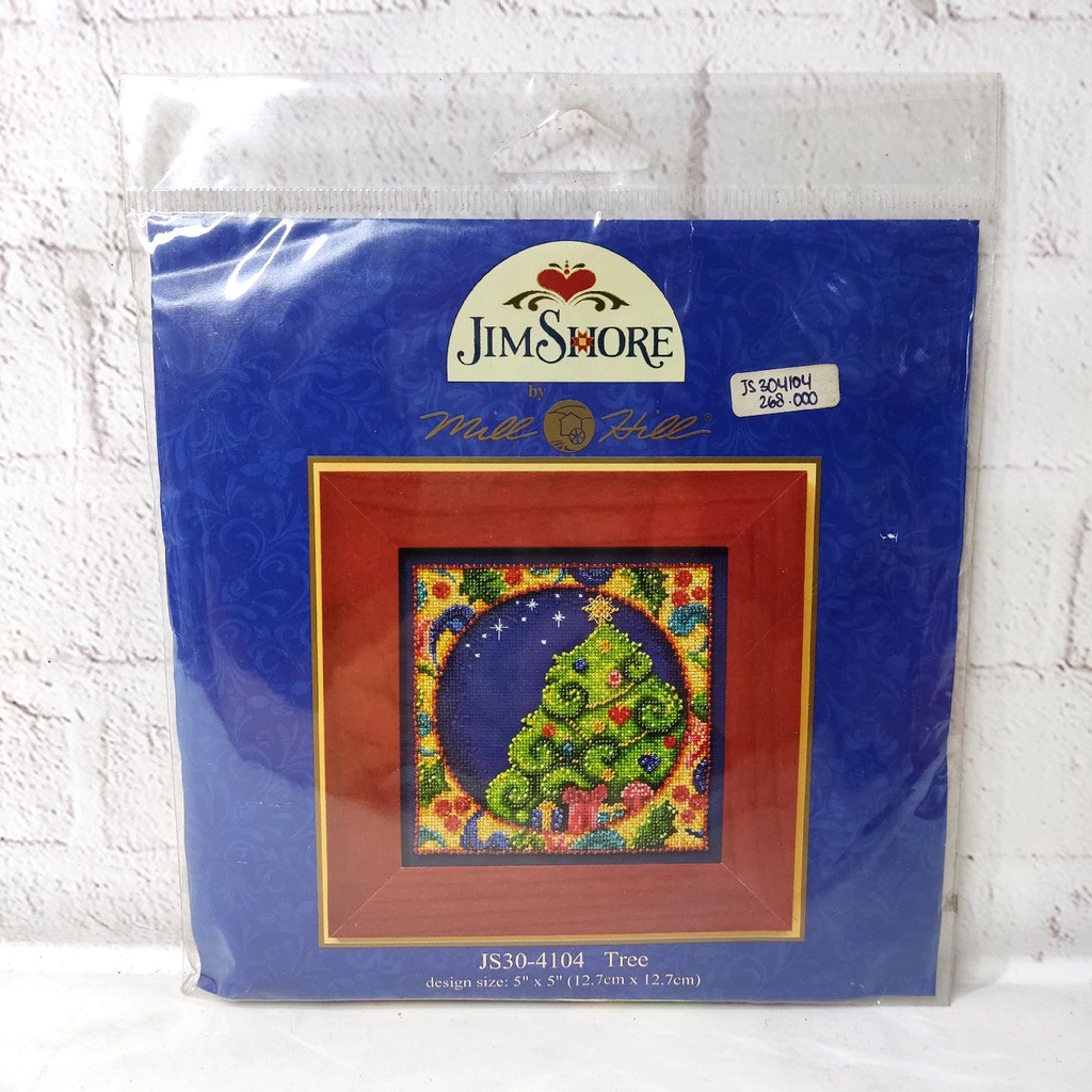 Paket Sulam Kristik Mill Hill Jim Shore Tree Pohon Natal JS304104