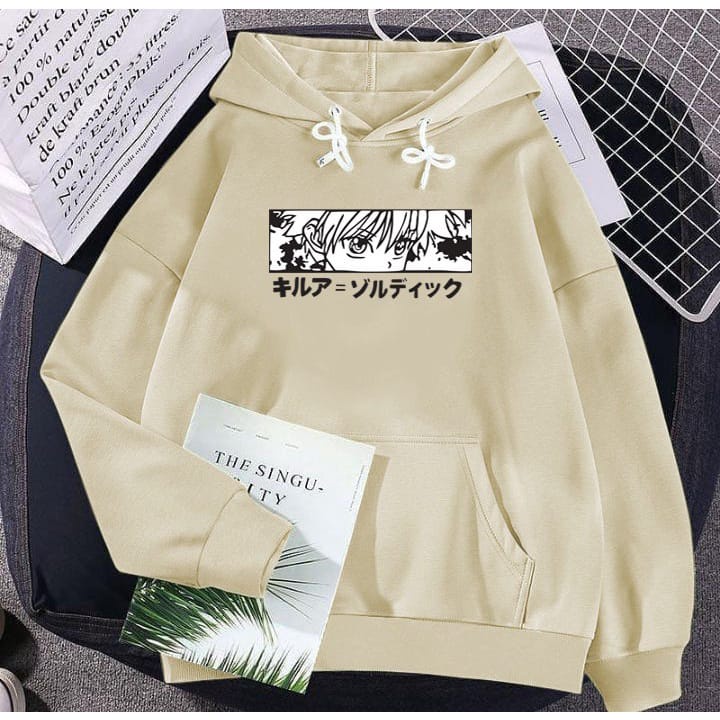 Hoodie Tokyo Hunter Atasan Unisex Bahan Fleece L XL XXL Hoodie wanita