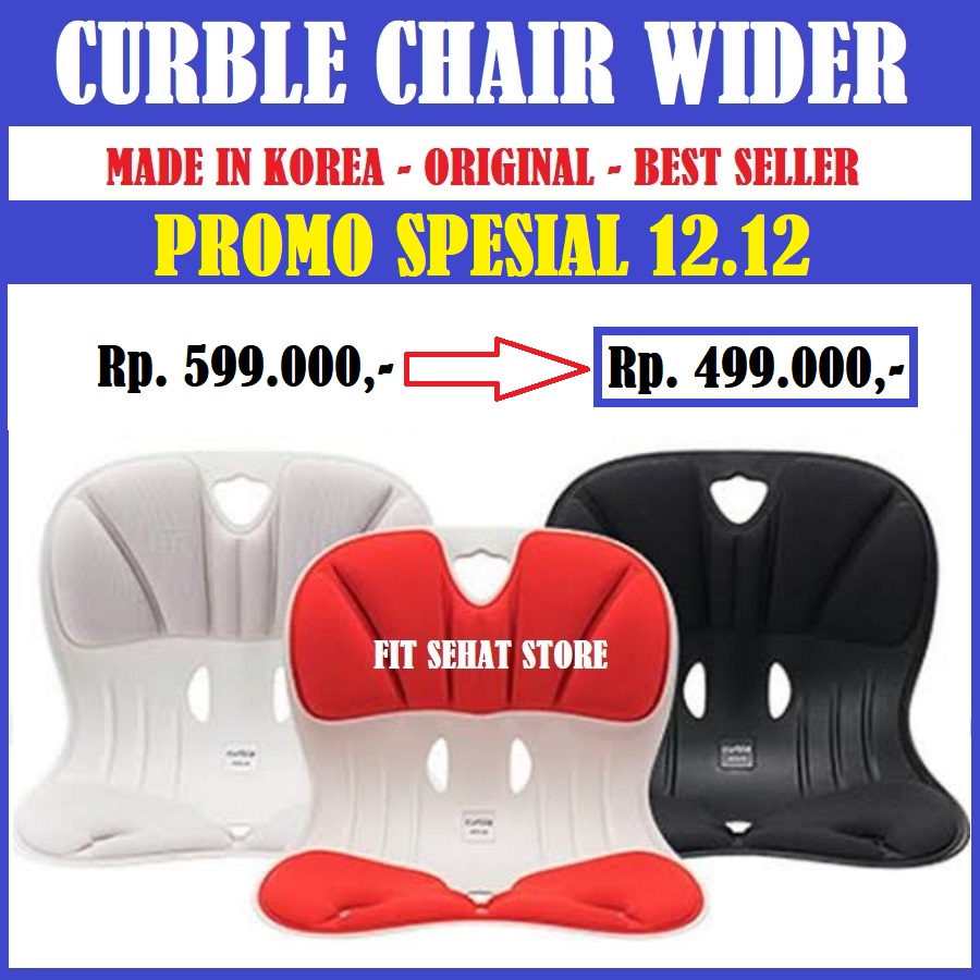 CURBLE Chair Wider Posture Corrector Penopang Postur Pinggang