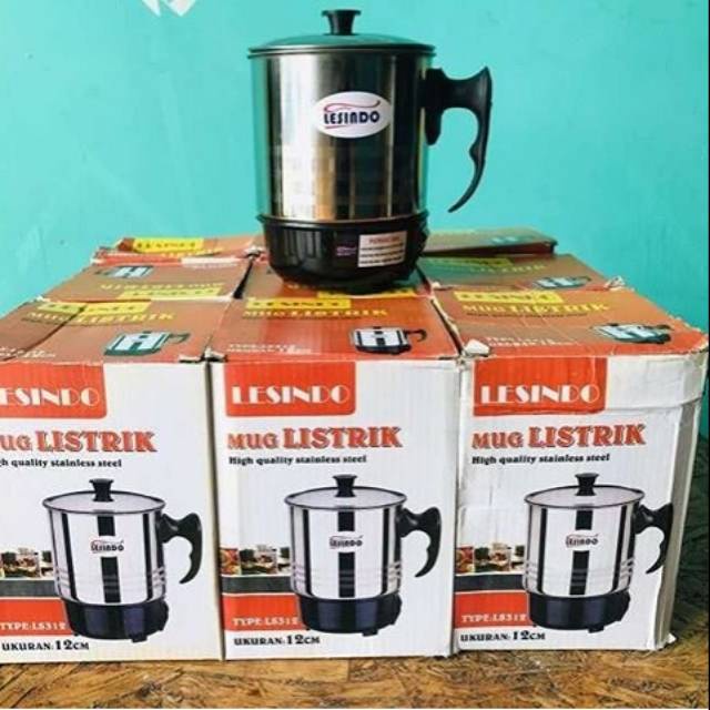 MUG LISTRIK/LESINDO-LISTRIK/MUG CUP 12CM LISTRIK