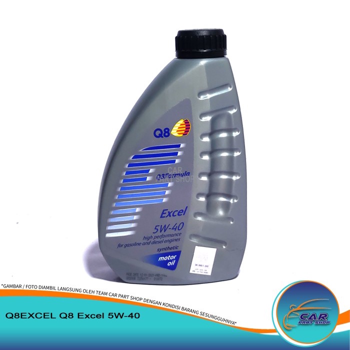 Q8 Excel 5w-40 Oli mesin synthetic for gasoline & diesel engines