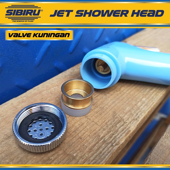 Kepala Jet Shower Kloset Toilet Kamar Mandi / Bidet Head Cebok Semprotan Toilet Closet WC - Biru