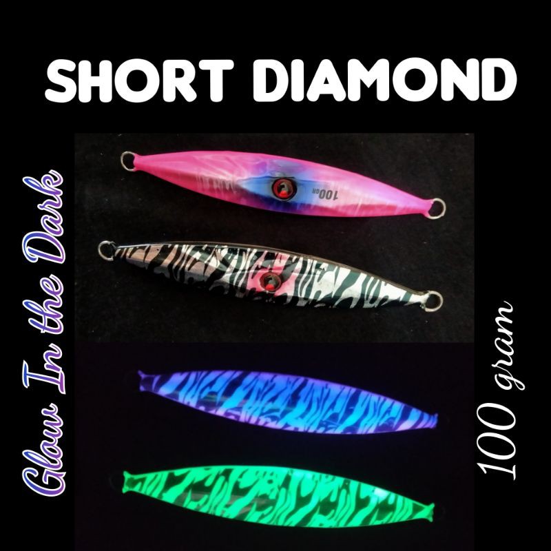 Metal Jig Diamond short THE ANGLER series  Slow Jigging 100 gram