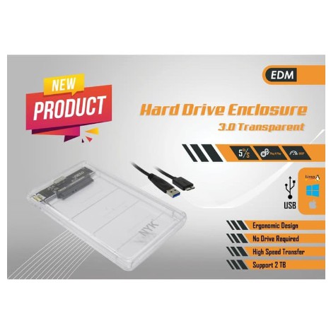 hdd enclosure 2.5 sata usb 3.0 nyk transparan - external case harddisk 2.5 sata 3.0 nyk