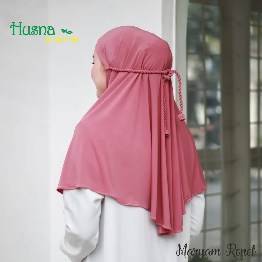 Bergo Maryam Ropel Tali Jersey Premium Zara Husna