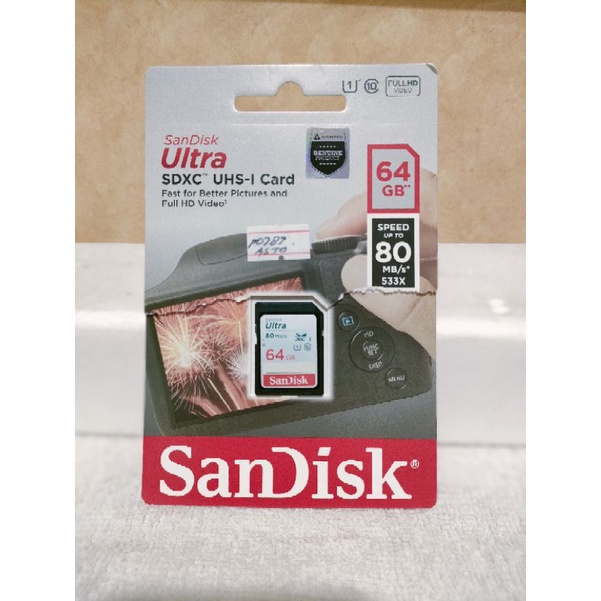 Memori Card Sandisk 64GB Ultra SD