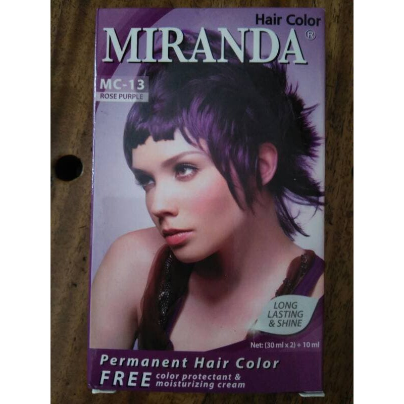 PALING LARIS - Cat pewarna rambut Miranda Hair Color Rose purple ungu