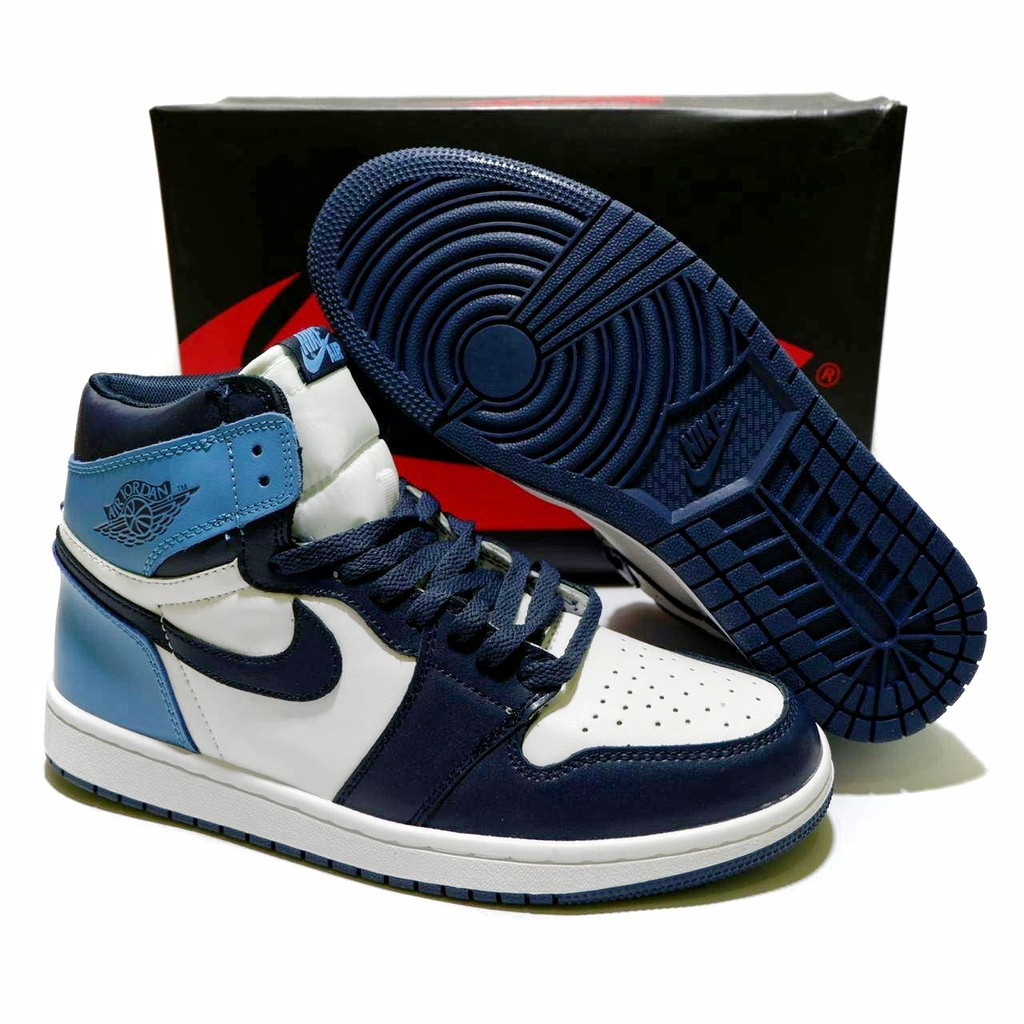 blue jordans retro 1