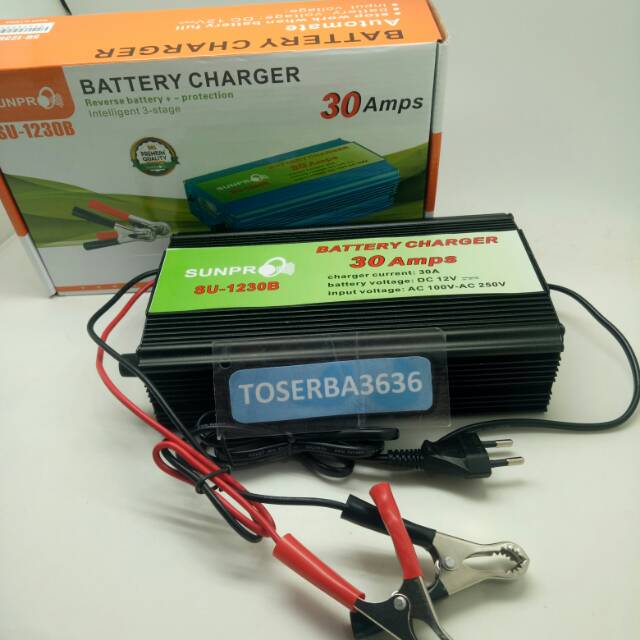 Charger Battery SU-1230B / Cas Aki Sunpro SU 1230B