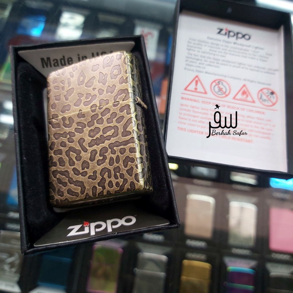 Korek Zippo Gold Tiger Full Grafir High Premium Quality Made In Usa &quot;Limited Edition&quot; - Free Box