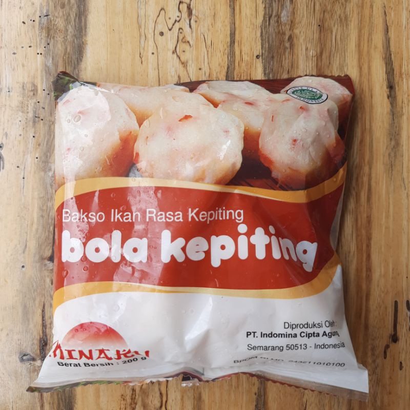 

Bakso Kepiting / Bola Kepiting Minaku 200gr Frozen Food Bandung Cileunyi Jatinangor