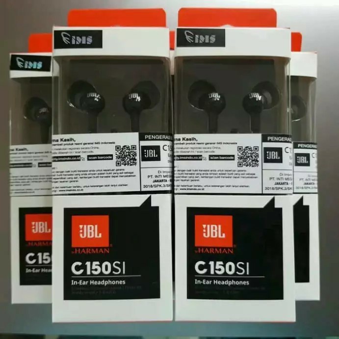 JBL C150SI In Ear Headphones with Mic Original C100SI New Model C150 HEADSET EXTRABASSS