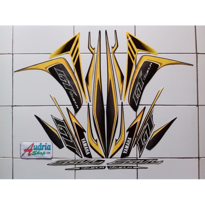 Promo Striping Stiker Motor Yamaha Mio Soul Gt Street 2013 Hitam
