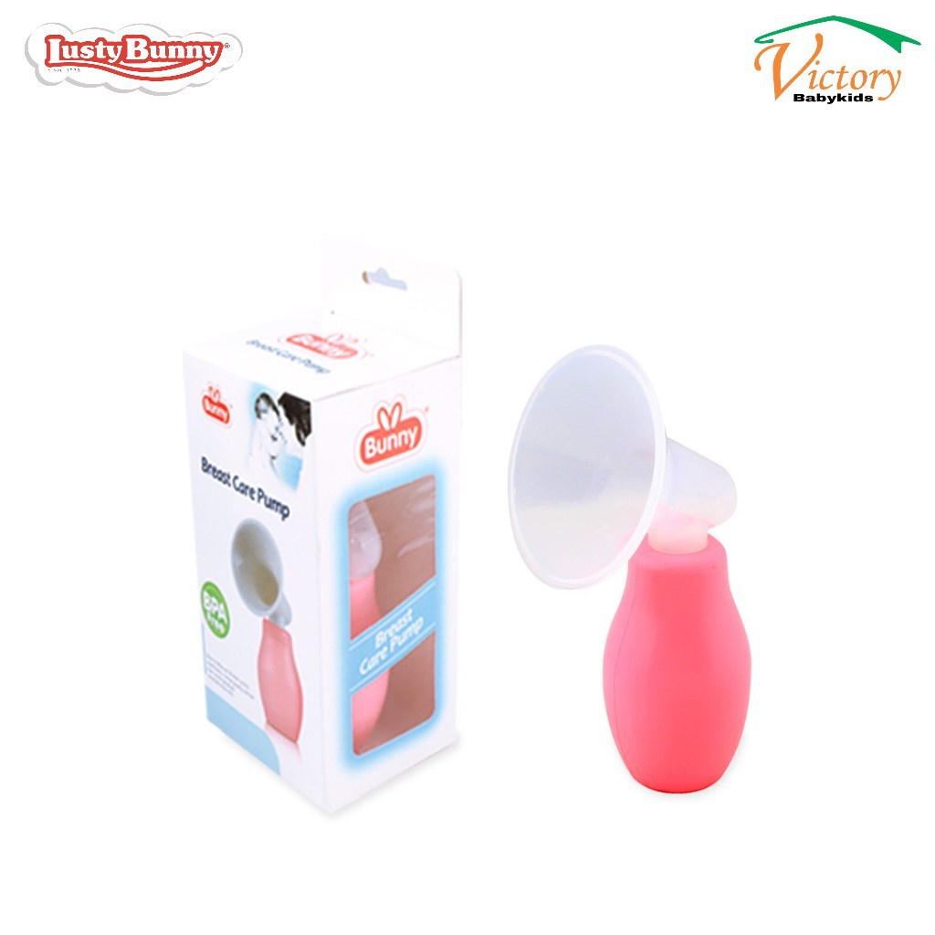 Morinz Lusty Bunny DB-8019 Breast Pump Pompa Asi Manual Squeeze Oval